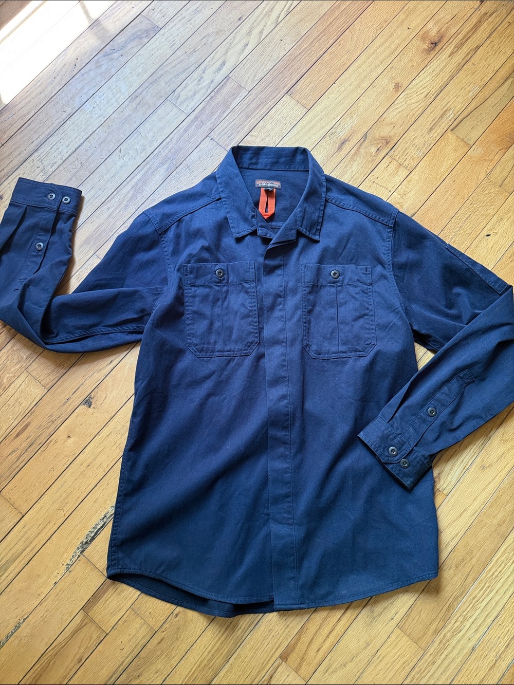 Patagonia Navy Blue Casual Button-Down Shirt